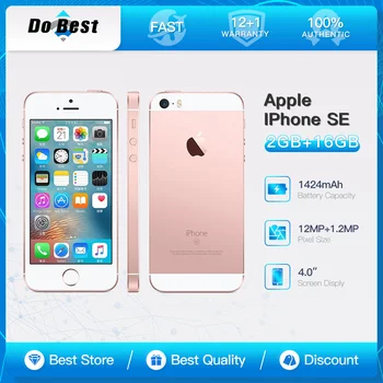 Оригинальный Разблокированный мобильный Телефон Apple iPhone SE 4G 4.0 