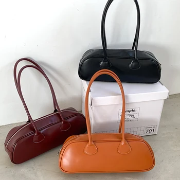 Роскошные сумки через плечо из искусственной кожи для женщин, Корейская модная шикарная сумка-тоут, новая дизайнерская сумка для подмышек, сумка для отдыха, ручная сумка