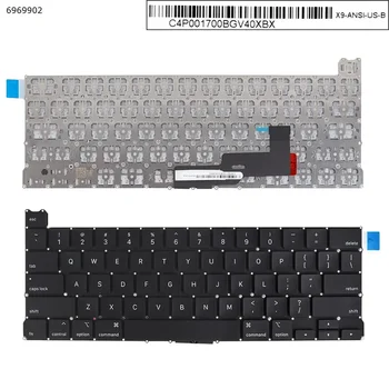 Американская клавиатура для ноутбука Apple Macbook Pro A2289 черная без подсветки