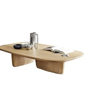 Современный журнальный столик из массива дерева, роскошный журнальный столик в винтажном стиле для гостиной, Дизайнерская продукция Moveis Para Casa