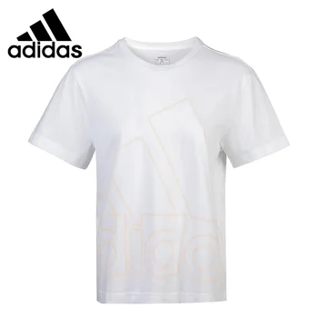 Оригинальная футболка Adidas W FAV BL TEE, женские футболки, спортивная одежда с рукавами