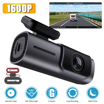 Универсальная автомобильная камера 2.5 K 1600P HD Автомобильный видеорегистратор с Wi-Fi, петлевая запись ночного видения, Парковочный монитор, автоматический регистратор вождения