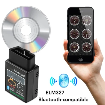 ELM327 Bluetooth-совместимый Автомобильный Диагностический Сканер для mercedes benz w212 w124 w140 w163 w202 w203 w204 w210 w211 w213