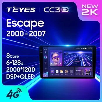 TEYES CC3L CC3 2K Для Ford Escape 1 2000-2007 Автомобильный Радио Мультимедийный Видеоплеер Навигация стерео GPS Android 10 Без 2din 2 din dvd