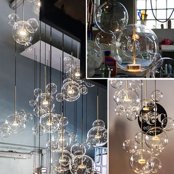 Итальянский дизайн Bubbles Люстры светодиодный подвесной светильник Подвесное освещение Стекло для гостиной Детская Комната Спальня Гостиничная подвеска