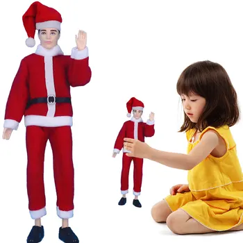 Рождественский комплект костюмов эльфа, милый комплект гардероба эльфа Санта-Клауса, шляпа оленя, комплект одежды эльфа, костюм куклы-помощника Санта-Клауса, набор костюмов для мальчиков и девочек