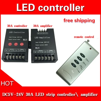 Бесплатная доставка 30A LED RGB Smart Controller 5V/12V/24V 30A для 5050 3528 rgb led ленты 10 *3A 30A LED RGB Контроллер 3 канала