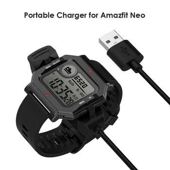 Портативное Зарядное Устройство Смарт-Часы Беспроводной Зарядный Кабель Быстрый USB-Кабель для Зарядки Смарт-Часов Amazfit Neo 1 м