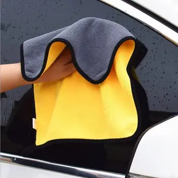 Полотенце для чистки из микрофибры, Утолщенная мягкая ткань для сушки, мойка кузова автомобиля для Dacia Duster Logan Sandero