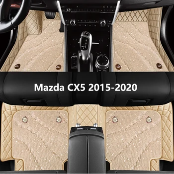 Изготовленный на заказ Полный комплект автомобильных ковриков для Mazda cx5 2015 2017 2019 2020 Высококачественные Автоаксессуары, Защита салона, Ковер для ног