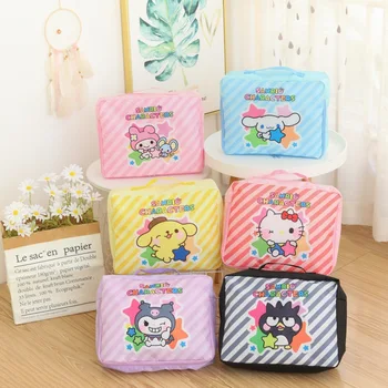sanrio hello kitty сумка-органайзер для одежды для девочек и мальчиков Kulomi Cinnamon, детское стеганое одеяло, сумка для хранения, сумка-тоут, милая сумочка