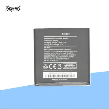 iSkyamS 1x1300 мАч Высококачественная Сменная Литий-ионная Батарея для Wiko sunset Batterie Batterij Bateria