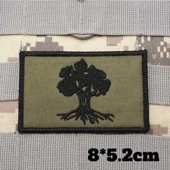 Армейские военно-тактические нашивки с вышивкой, нарукавная повязка, значок на рюкзаке с застежкой-крючком для одежды