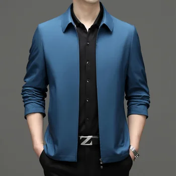 K-Новый легкий деловой костюм мужской синий