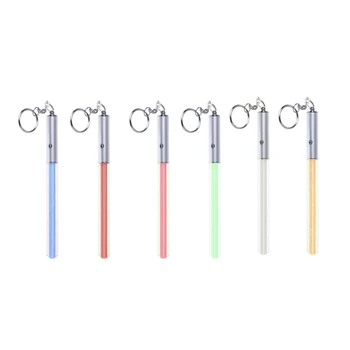 Мини-брелок для ключей со световым мечом Party Clubs Light Stick Брелок со светящимся декором челнока