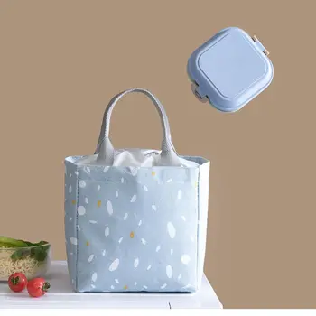 Большая вместительная Изолированная сумка для ланча из высококачественной ткани Оксфорд, Переносной ланч-бокс, Сумка-холодильник для женщин