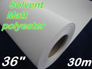чистый полиэфирный холст шириной 91,4 см в рулоне весом 260 г с покрытием растворителем для струйного принтера eco solvent