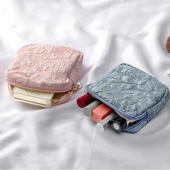 3Д жаккард мини-помада косметическая сумка санитарная салфетка для хранения сумки милые девушки физиологический период тампон Сумка органайзер 