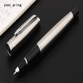 Роскошная ручка, высококачественное серебро 060, Большой живот, деловая офисная ручка-роллер, канцелярские принадлежности для школьников