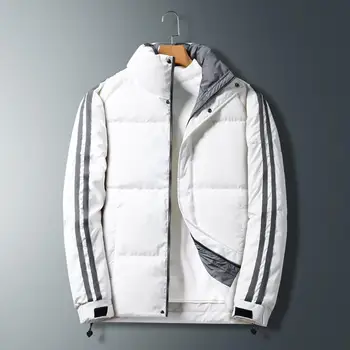 Мужская зимняя одежда Degree Куртка на белом утином пуху, утепленные теплые пальто, Мужская ветровка с капюшоном, Пуховые парки, Верхняя одежда
