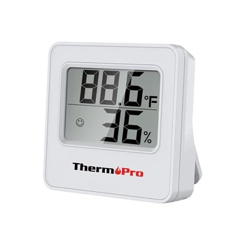 ThemoPro TP157 Цифровая мини-метеостанция Комнатный термометр Гигрометр со значком Индикатора комфорта