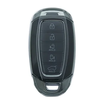 Чехол-брелок для ключей, черный прозрачный чехол-накладка Elantra Palisade для Hyundai TPU, мягкие клейкие автомобильные аксессуары