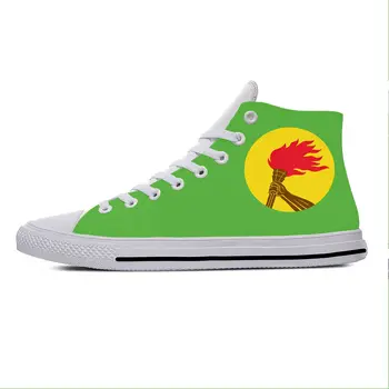 Флаг Конго-Заира, Патриотическая Забавная Модная Популярная Повседневная Тканевая Обувь С Высоким Берцем, Легкие Дышащие Мужские И Женские Кроссовки С 3D Принтом