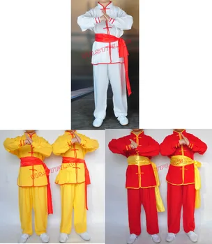 ЧИСТЫЙ ХЛОПОК Для взрослых И ДЕТЕЙ Унисекс тайцзи униформа одежда костюмы для боевых искусств кунг-фу комплекты одежды