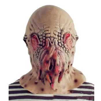Чудовище ужасов, маска инопланетного осьминога, Маскарадный костюм на Хэллоуин, театральный реквизит, Маскарадные маски страшных животных