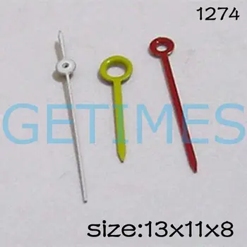 Зеленый набор стрелок для часов Miyota 2015 Механизм длиной 13 мм/ 11 мм /8 мм № 1274