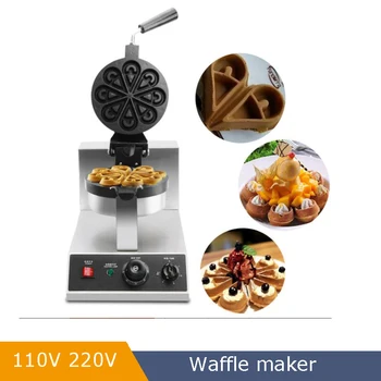 Электрическая 4шт Вафельница Baker Iron Маленькая Бельгийская Машина Для Выпечки Вафель Waterdrop Waffle Maker