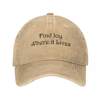 Найти радость там, где оно живет второй кепка ковбойская шляпа Шляпа роскошные брендовые шапка с помпоном тепловой козырек кепка женщину мужской