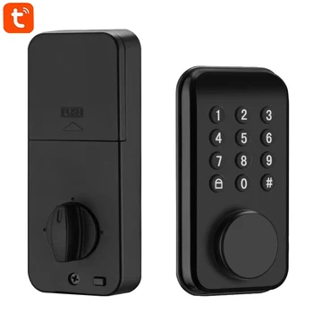 Электронный дверной замок Waterpoof Auto Lock с Bluetooth-совместимым приложением Tuya, Биометрические замки с паролем по отпечатку пальца для входной двери
