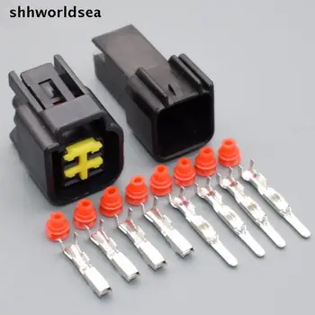 shhworldsea 5/30/100 комплектов 2,3 мм штекерный разъем FWY-C-4F-B водонепроницаемый электрический штекерный разъем 12444-5504-2