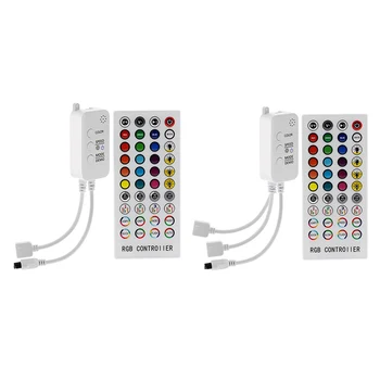 Музыкальный контроллер Bluetooth RGB контроллер DC12V 40Key ИК пульт дистанционного управления для светодиодных лент 2835 5050 RGB