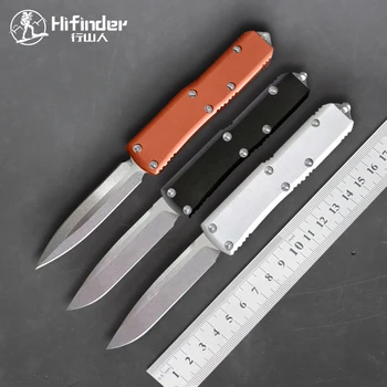 Hifinder 85 красная / оранжевая / зеленая версия Лезвие ножа: D2, рукоятка: 6061-T6Алюминий (ЧПУ) D / E. Ножи для выживания в походе EDC