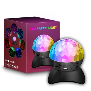 Шаровая сценическая лампа с Bluetooth-совместимым динамиком, клубное освещение, Шаровая USB-зарядка для оформления вечеринки по случаю дня рождения ди-джея в ночном клубе.