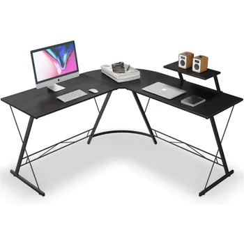컴퓨터 책상 Простая пластина L-образного рабочего стола Угловой офисный ноутбук Домашний компьютерный стол