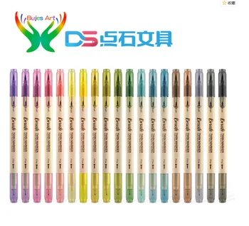 DS 3/20 цветная большая кисть, маркер на водной основе, набор ручек для ручного счета, двухголовочная кисть для рисования, принадлежности для рукоделия с мягкой головкой