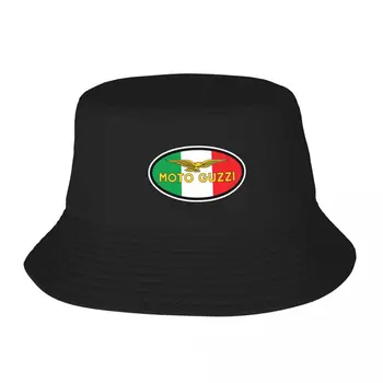 Винтажный логотип Moto Guzzi на итальянском флаге, широкополая шляпа, военная тактическая кепка, шляпы для женщин и мужчин, прямая поставка