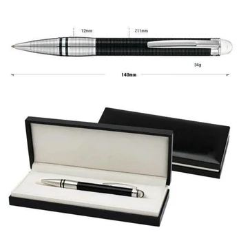 Ограниченная серия Шариковой Ручки MB Star Из Черной смолы Business Writing Rollerball Diamond Pen с Серийным Номером Школьные Принадлежности