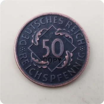 1923 D, F, G, J Германия 50 рентенпфеннигов Копии монет Памятные монеты Художественная коллекция