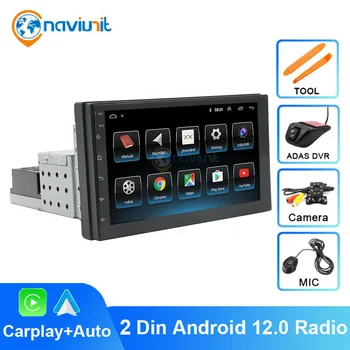 Naviunit Android 12 Автомобильный Радиоприемник Универсальный 1 Din 2G 32G IPS с 7 