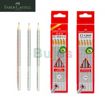 Карандаш Faber-Castell GRIP 2B HB, треугольный держатель для ручек, карандаши для письма, канцелярские принадлежности для детей, нескользящий дизайн