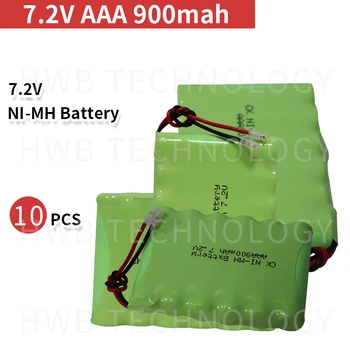 10 шт./лот Совершенно новый ni-mh аккумулятор 7,2 В AAA 800 мАч, аккумуляторные батареи, бесплатная доставка