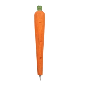 Шариковая ручка в форме моркови, новинка, канцелярские принадлежности для резьбы по дереву, Пасхальные принадлежности для вечеринок