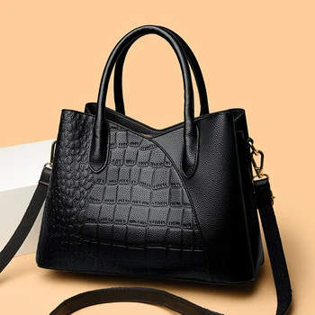 Новая черная сумка хобо кожа женщин сумки женский досуг сумки на плечо, дамские сумочки Винтаж кошелек Tote большой емкости сумка
