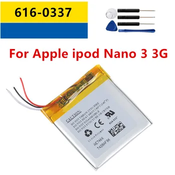 Оригинальная Сменная Батарея 616-0337 Для Apple ipod Nano 3 3G 3rd 3Gen Поколения 3TH MP3 A1236 Nano3 Battery + Бесплатные Инструменты