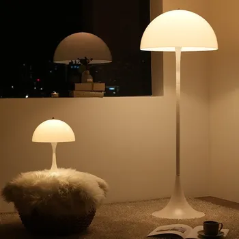 Светодиодный торшер в виде Гриба, Современное декоративное освещение Для спальни, гостиной, Белый Минималистичный декор, светильник для кабинета, подставка для чтения