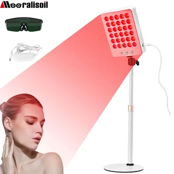 Панель инфракрасной лампы для терапии красным светом С регулируемым углом наклона и высотой подставки Для облегчения мышечной боли Красота И здоровье